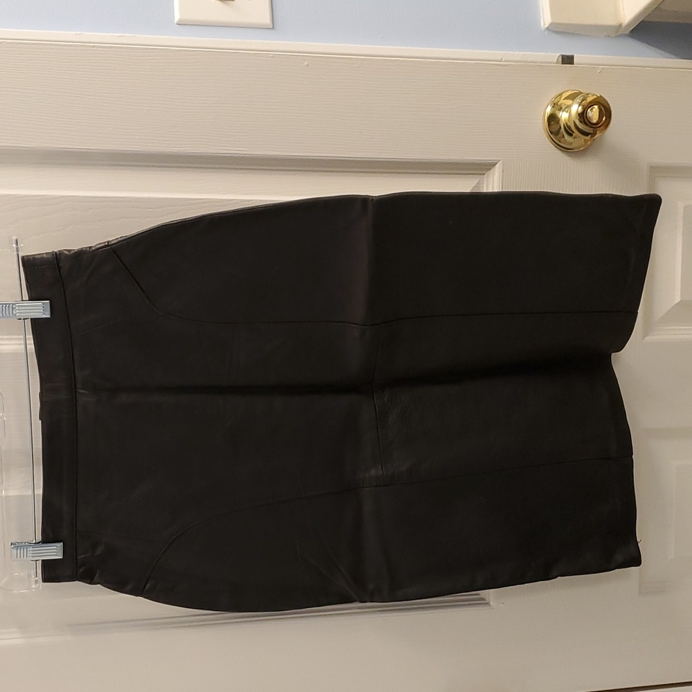 Vintage leather skirt